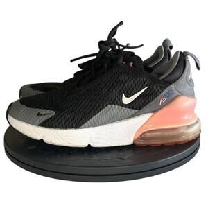 Boys Nike Air Max 270 AO2372-020 Mesh Athletic Running Sneaker Size 2Y Black